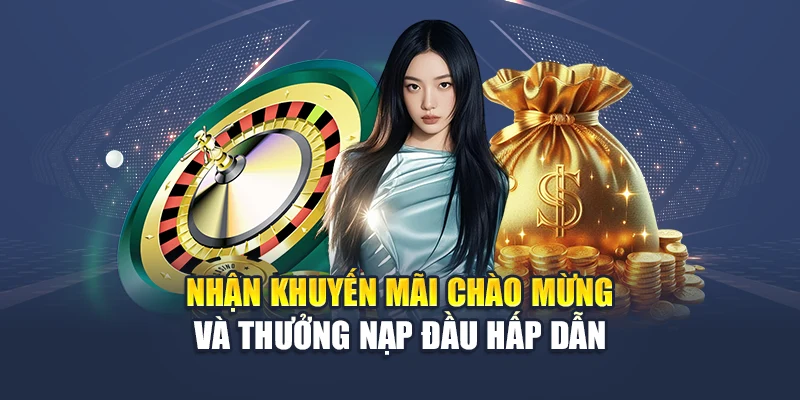 Nhận khuyến mãi chào mừng và thưởng nạp đầu hấp dẫn
