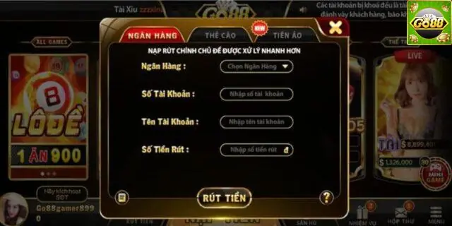 rút tiền Go88